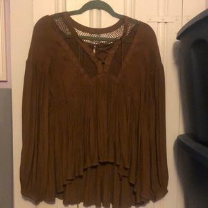 Free People Don’t Let Go Peasant Top